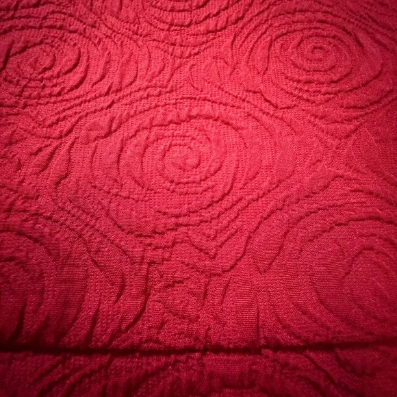 NEW Mayoral Girls Red Jacquard Rose Dress Short Sleeve SZ 8 - Picture 11 of 11